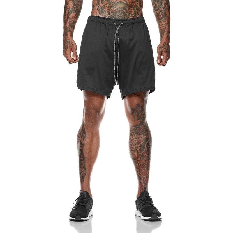 2022 Sport Shorts Men Sportswear Double-deck Running Shorts 2 In 1 Beach Bottoms Summer Gym Fitness Training Jogging Short Pants - Lumina start