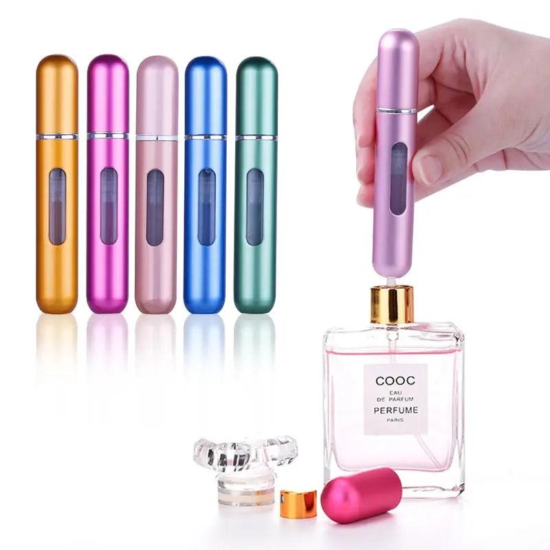 5ml Bottom Charge Perfume Refillable Bottle Liquid Container For Cosmetics Spray Bottling Dispenser Press Head Portable Travel - Lumina start