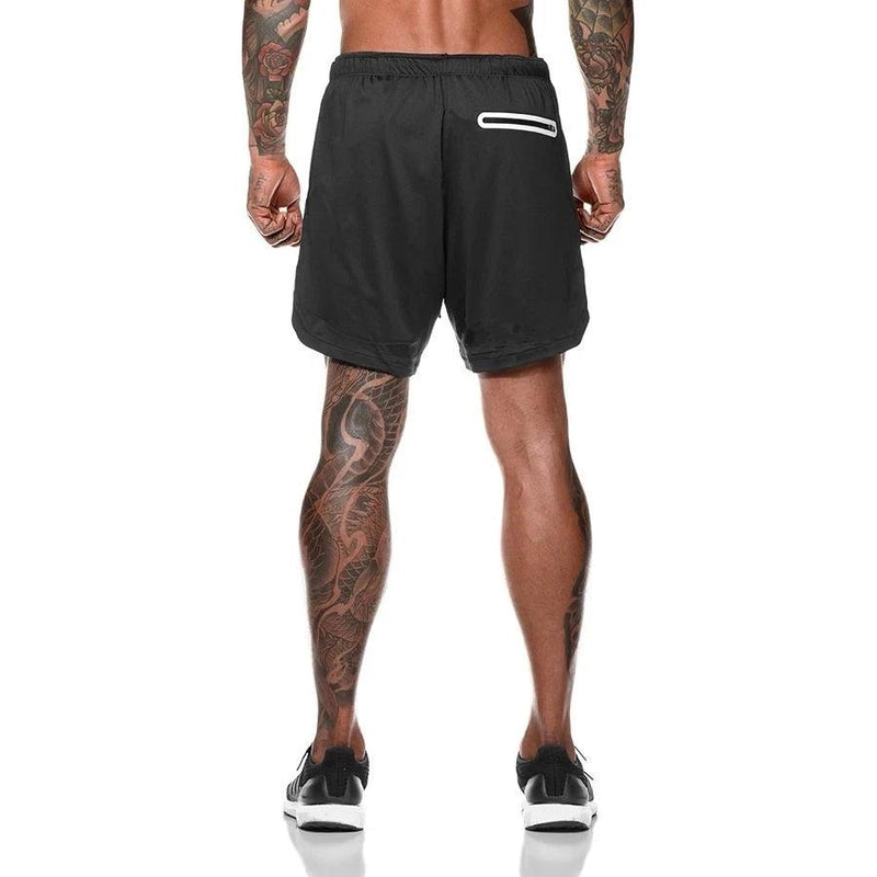 2022 Sport Shorts Men Sportswear Double-deck Running Shorts 2 In 1 Beach Bottoms Summer Gym Fitness Training Jogging Short Pants - Lumina start