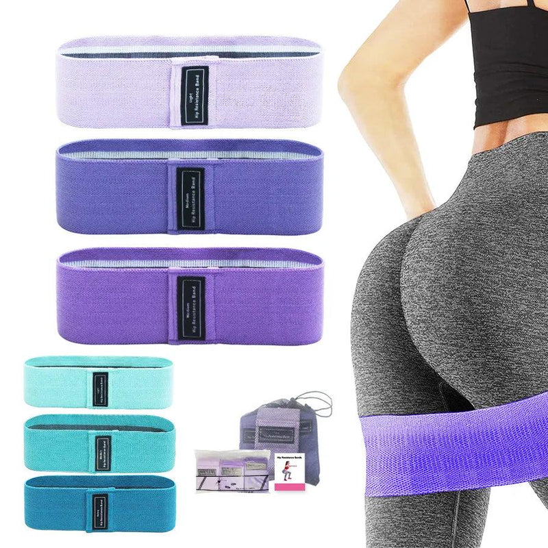 Fabric Resistance Elastic Booty Bands Squat glute workout Non-slip trainer thick band Stretch Fitness Strips Loops Yoga Equipmet - Lumina start